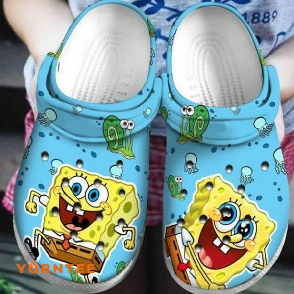 Spongebob Squarepants Crocband Clog Unisex Fashion Style For Women, Men Crocs28, Personalized Crocs, Custom Crocband