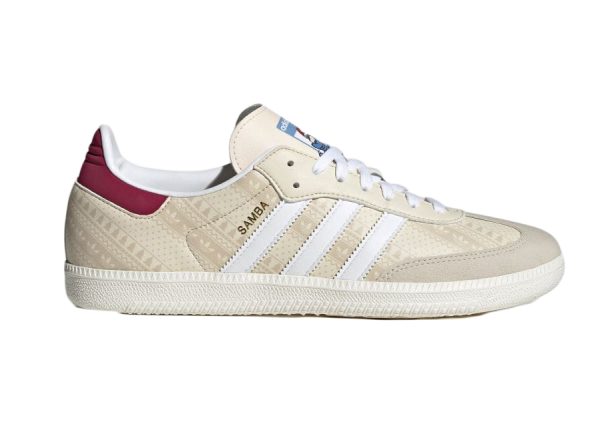 adidas Samba Wonder White Legacy Burgundy ID4198