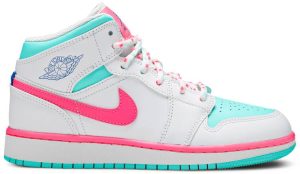 Air Jordan 1 Mid ‘Digital Pink’ 555112-102