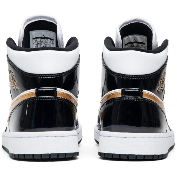 Air Jordan 1 Mid Patent ‘Black Gold’ 852542-007