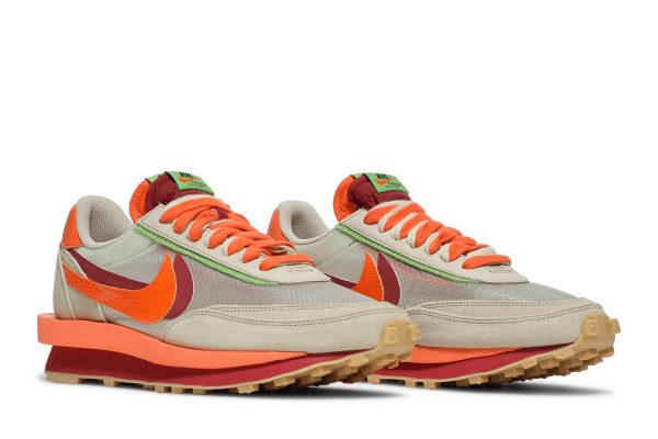 sacai x CLOT x Nike LDWaffle ‘Net Orange Blaze’ DH1347-100