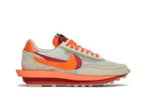 sacai x CLOT x Nike LDWaffle ‘Net Orange Blaze’ DH1347-100