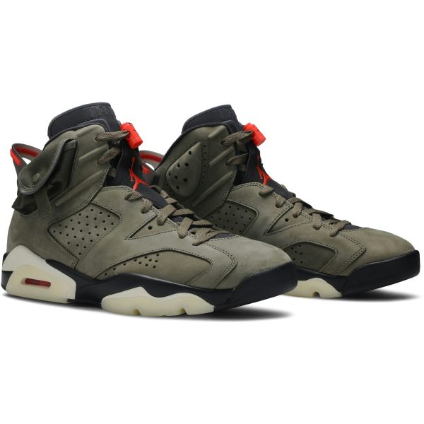 Travis Scott x Air Jordan 6 Retro ‘Olive’ [also worn by Quavo] CN1084-200