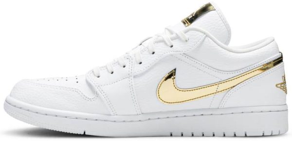 Wmns Air Jordan 1 Retro Low ‘White Metallic Gold’ CZ4776-100